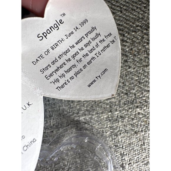 Vintage Original TY Spangle Blue Face Beanie Baby - Picture 7 of 8